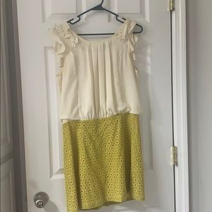 Yellow and Cream Dress
